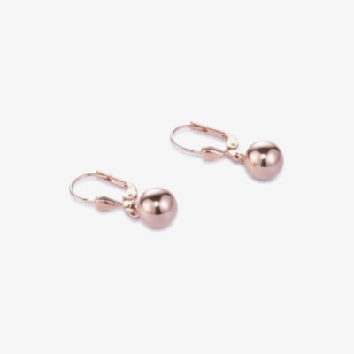 Coeur De Lion Rose Gold Tone Ball Drop Earrings 4935/20-1620