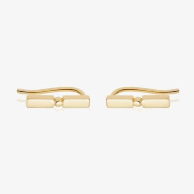 Daisy London Stacked Gold Plated Crawler Bar Earrings EB8011_GP