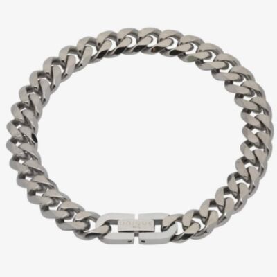 Unique Stainless Steel 21cm Matte Polished Chain Bracelet LAB-250/21CM