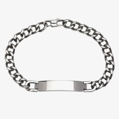 Unique Stainless Steel Curb Chain Bracelet LAB-154/21CM