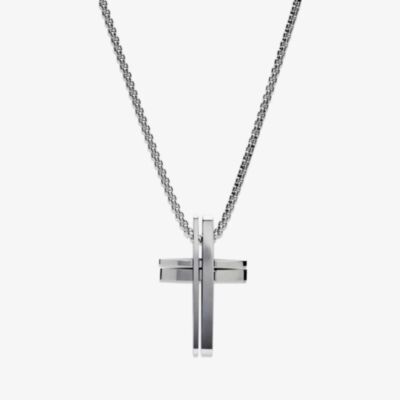 Unique Stainless Steel Cross Necklace AN-112/50CM