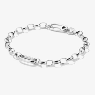 THOMAS SABO Silver Plated Charm Club Connect Bracelet C1202-M02-21