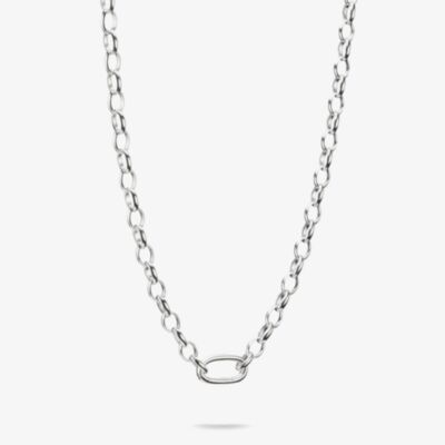 THOMAS SABO Charm Club Connect Silver 50cm Oval Link Necklace C1206-001-21-L50