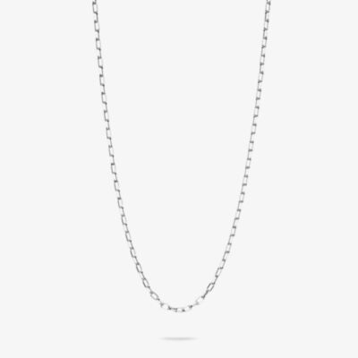 THOMAS SABO Charm Club Connect Silver 45cm Paperclip Oval Link Necklace KE2328-001-21-L45v