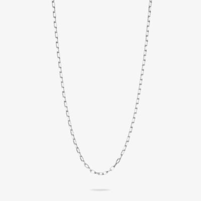 THOMAS SABO Charm Club Connect Silver 70cm Paperclip Oval Link Necklace KE2328-001-21-L70v