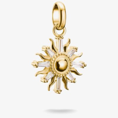 THOMAS SABO Charm Club Connect Gold Plated Sun Charm CC1246-414-14