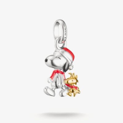 THOMAS SABO Charm Club Connect Peanuts Original Christmas Snoopy & Woodstock Charm CC1307-427-7