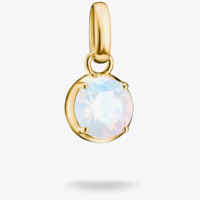 THOMAS SABO Charm Club Connect 18ct Yellow Gold Plated June Birthstone Charm CC1334-M01-14