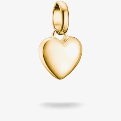 THOMAS SABO Charm Club Connect 18ct Yellow Gold Plated Heart Charm CC1360-M01-39