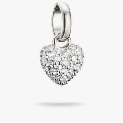THOMAS SABO Charm Club Connect Hello Kitty Pave Cubic Zirconia Heart Charm CC1370-M02-14