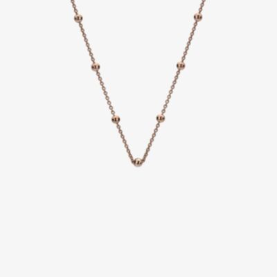Hot Diamonds Emozioni Rose Gold Plated Bead 18 Inch Necklace CH004