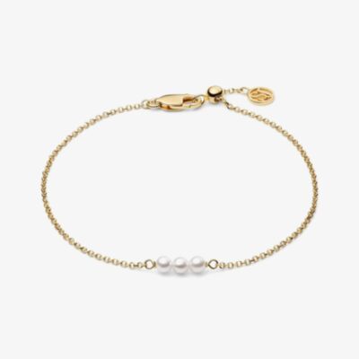 Sif Jakobs Gold Plated Perla Cinque Freshwater Pearl Bracelet SJ-B2735-P-YG