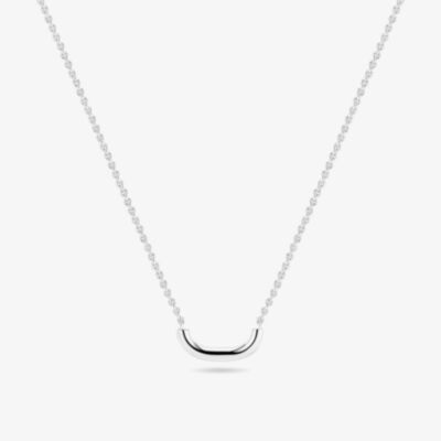 Sif Jakobs Silver Capriana Pianura Curve Bar Necklace SJ-N2600