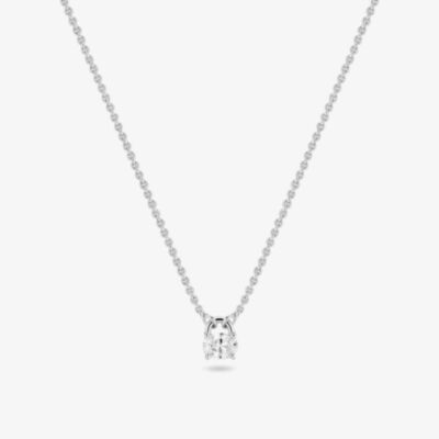 Sif Jakobs Sterling Silver Ovale Cubic Zirconia Necklace SJ-N2744-CZ