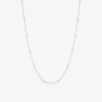 Sif Jakobs Sterling Silver Sfere Beaded Chain Necklace SJ-N2748