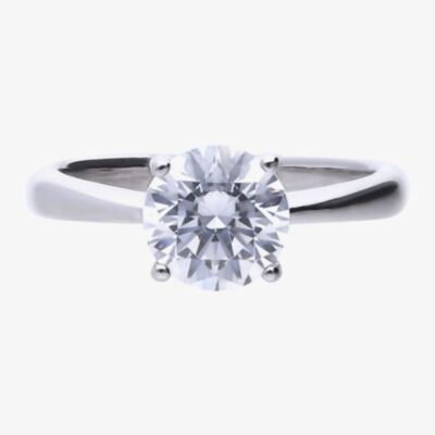 Diamonfire Sterling Silver 2.00ct Round Cubic Zirconia Ring R3753