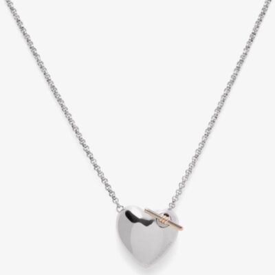 Olivia Burton Classic Knot Heart Stainless-Steel and Rose Gold Tone Necklace 24100031