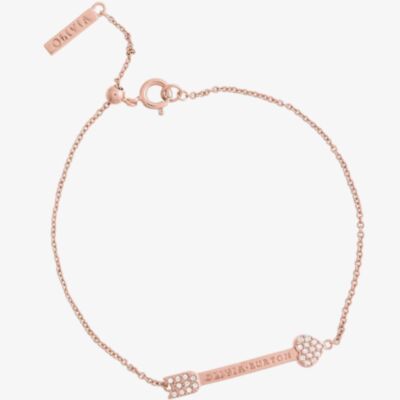 Olivia Burton Classic Arrow Rose Gold Tone Chain Bracelet OBJCOB35