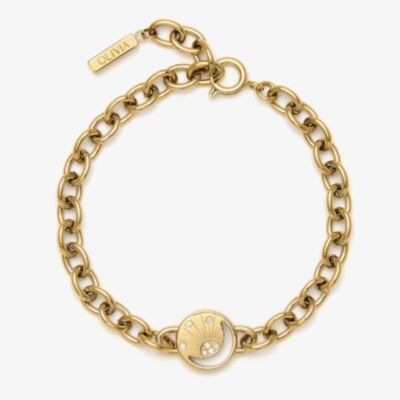 Olivia Burton Celestial Sun Gold Plated Crystal Bracelet 24100160