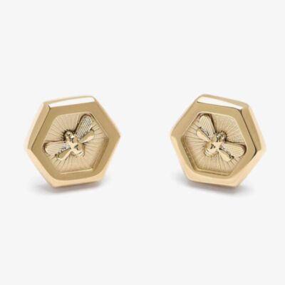 Olivia Burton Signature Minima Bee Gold Plated Stud Earrings 24100106