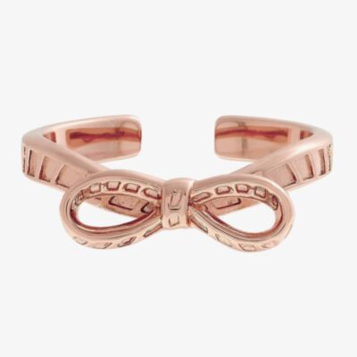 Olivia Burton Bow Rose Gold Tone Ring OBJVBR17