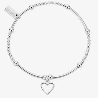 ChloBo Iconic Mini Open Heart Charm Bracelet SBCM007