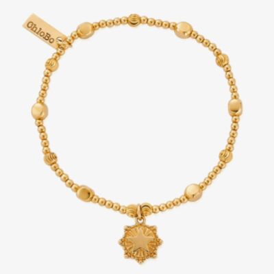 ChloBo Radiant Essence 18ct Gold Plated Star Beaded Bracelet GBMCC3259