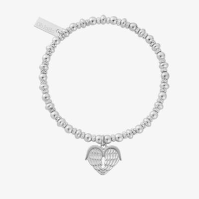 ChloBo Ladies Silver Didi Sparkle Heavenly Heart Bracelet SBDS921