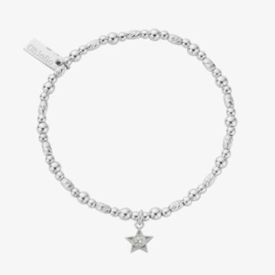 ChloBo Sterling Silver April Birthstone Bracelet SBBCB3486