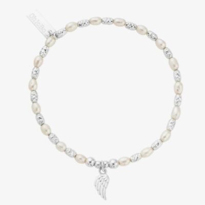 ChloBo Silver Forever And Always Pearl Bracelet SBRP2530