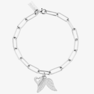ChloBo Silver Link Chain Love & Guidance Bracelet SBLC702399
