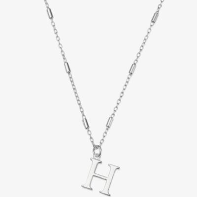 ChloBo Iconic Silver Initial H Necklace SNCC4040H