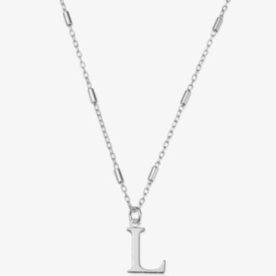 ChloBo Iconic Silver Initial L Necklace SNCC4040L