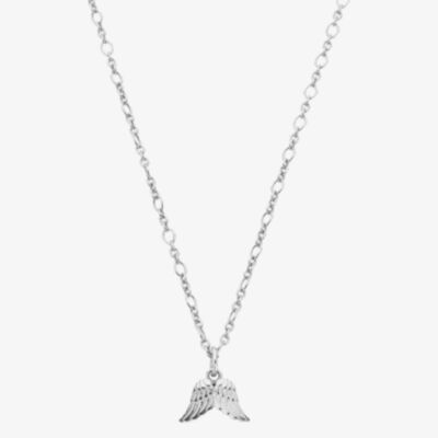 ChloBo Sterling Silver Guidance Angel Wings Pendant Necklace SN3342