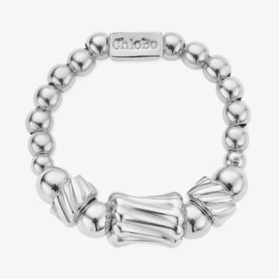 ChloBo Sunray Twist Sterling Silver Ring SR2BCC (M)