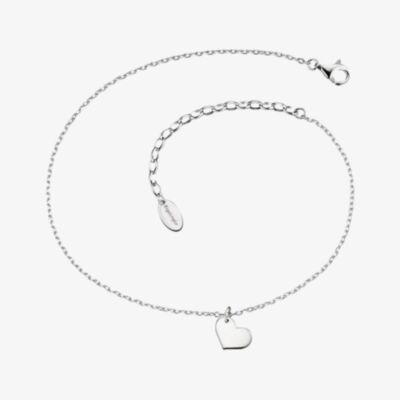 Angel Whisperer Silver Heart Anklet ERF-LILHEART