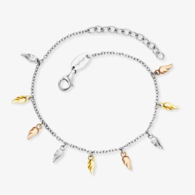 Angel Whisperer Flying Wings Tricolour Angel Wings Bracelet ERB-FLYWING9-TRICO