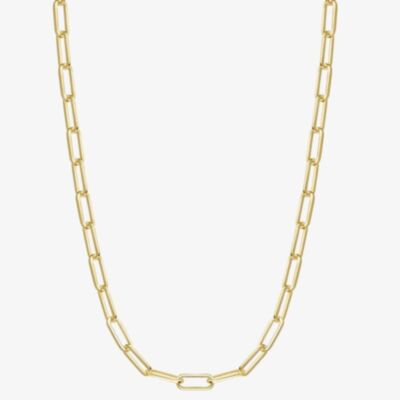 Ania Haie Vogue Maven 14ct Gold Plated Paper Link Chain N062-05G
