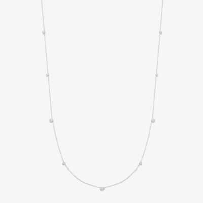 Ania Haie Miss Dainty Sterling Silver Multi Cubic Zirconia Station Necklace N065-06H