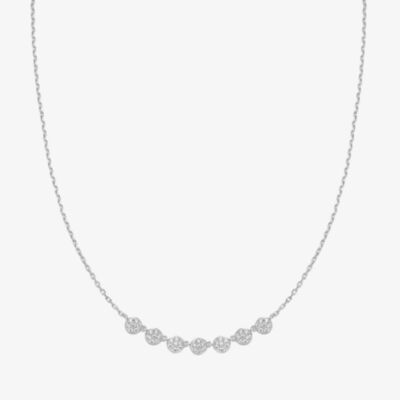 Ania Haie Miss Dainty Sterling Silver Pave Multi Bead Chain Necklace N065-07H