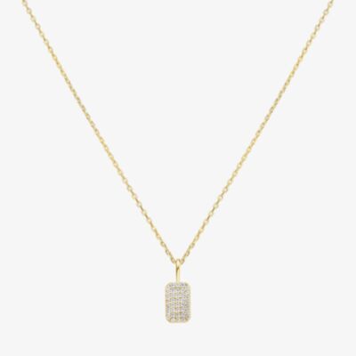Ania Haie Sunny Sparkler 14ct Gold Plate Pave Pendant Necklace N064-01G