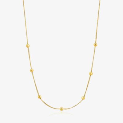 Ania Haie Modern Minimalism 14ct Gold Plated Beaded Necklace N002-03G