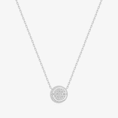 Ania Haie Luna Gaze Silver Moon & Evil Eye Reversible Pendant N075-04H