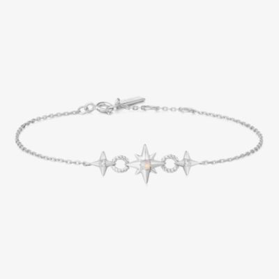 Ania Haie Chill Voyager Sterling Silver Linked Star Bracelet B063-05H