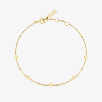 Ania Haie Chill Voyager 14ct Gold Plated Disc Bracelet B063-01G