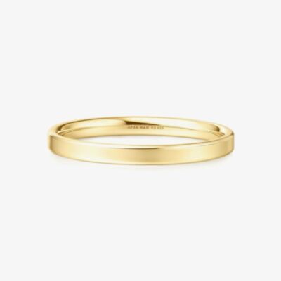 Ania Haie Sunny Sparkler 14ct Gold Plated 2mm Band Ring R064-02G