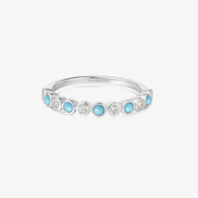 Ania Haie Chill Voyager Sterling Silver Bezel Set Multi Stone Ring R063-01H