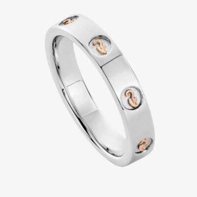 Clogau Ladies Insignia Sterling Silver Slim Band Ring 3SINS839