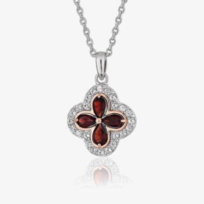 Clogau Tudor Court Garnet Pendant 3STDCRP
