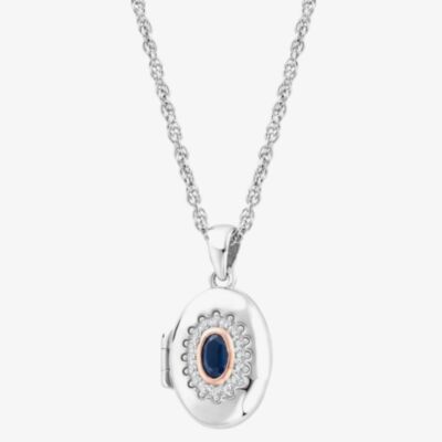 Clogau Princess Diana Sapphire Locket Necklace 3SLDD0072